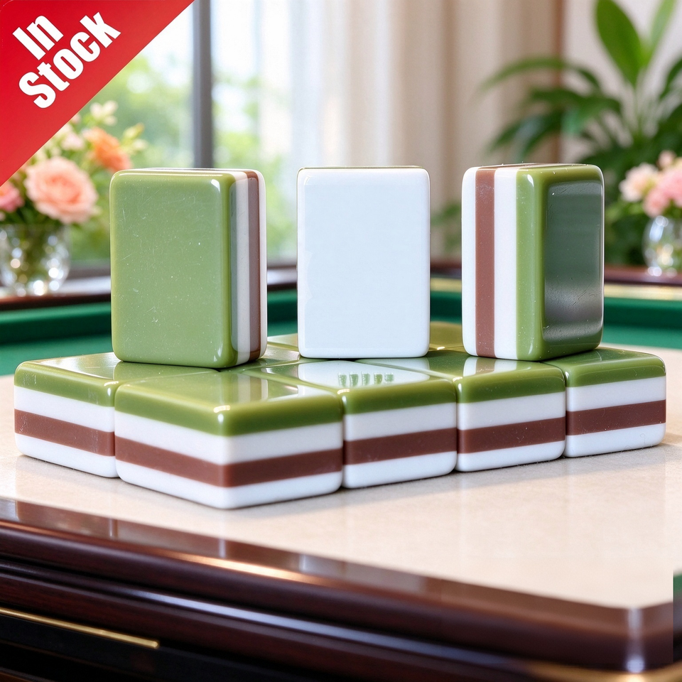 Tile Brown Lexury Pattern LoveShackFancy X Coquette Luxury Modern Foldable Portable Mahjong Tiles ...