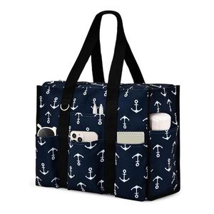 Sac fourre-tout à fermeture éclair avec poches extérieures pour femmes actives, enseignantes, infirmières, sac de rangement - Product Image 4