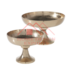 Home Hoteles y restaurantes Pedestal de aluminio Florero en venta Aluminio Cobre Antiguo Macetas Cuenco - Product Image 3