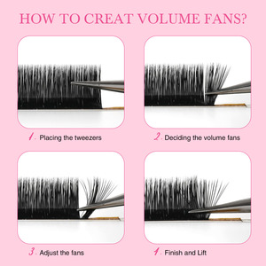 Extensions de <span class=keywords><strong>cils</strong></span> EMEDA Cashmere Noir Mat <span class=keywords><strong>Mega</strong></span> <span class=keywords><strong>Volume</strong></span> Easy Fan, fournitures pour extensions de <span class=keywords><strong>cils</strong></span> auto-éventailantes, plateaux d'extensions de <span class=keywords><strong>cils</strong></span> effet blooming - Product Image 4