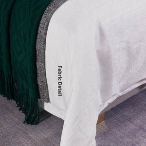 Ý Hồng Kông Phong Cách Ánh Sáng Sang Trọng Ý Bộ Đồ Giường Đặt Màu Xanh Lá Cây Đậm Mềm Đơn Giản Đa-Mảnh Cho Nhà Sử Dụng Bông Showroom Mô Hình - Product Image 4