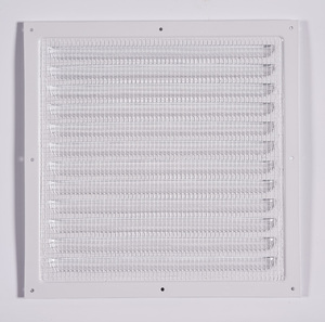 Grille d'aération carrée en aluminium blanche avec diffuseur d'air de plafond et filet anti-insectes en nylon pour CVC - Product Image 6