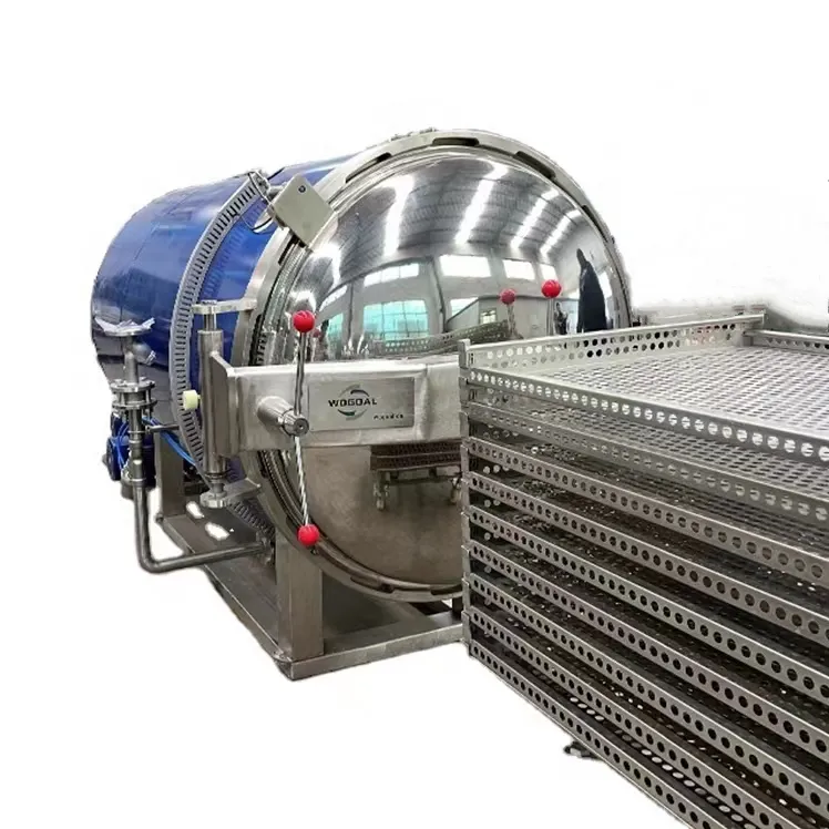 Vendita calda industriale di cocco in scatola fagioli al forno autoclave macchina di sterilizzazione