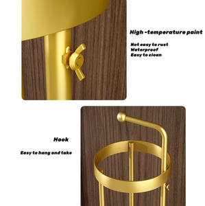 Scaffale di stoccaggio dell'ombrello del ristorante della sala dell'hotel commerciale conveniente dorato di lusso, supporto di immagazzinaggio dell'ombrello dell'aula della scuola dell'ufficio - Product Image 5