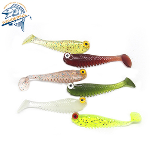 Fábrica al por mayor Luya Bait Live Luminous T-Tail Maid Fish Lure 55mm 75mm PVC para River Lake Fishing Bulk Soft Fishy Flavor - Product Image 3