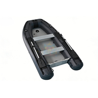 Bateau pneumatique de loisirs en aluminium, bateau pneumatique Zodiac, bateau pneumatique pliable en PVC, bateau pneumatique à fond rigide pour la pêche