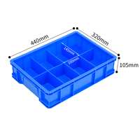 450 Grandes Boîtes Solides à 8 Compartiments en Plastique Recyclable pour Usage Industriel – Rangement Multi-Compartiments pour Pièces