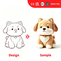 Boneka Plush Super Lembut Custom OEM/ODM, Boneka Hewan Isi Kapas PP, Ukuran 11-30CM, Unisex, Merek Xiaonuomi
