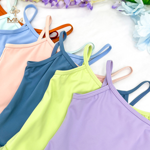 Mùa Hè Mới Cô Gái Dancewear Nylon Yếm Trong Váy Bodysuit Cho Múa Ba Lê Nhịp Điệu Thể Dục Hiệu Suất Sân Khấu - Product Image 1