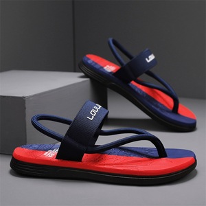 Tongs pour hommes à semelle souple, sandales d'extérieur antidérapantes, chaussures de plage d'été, semelle intermédiaire en EVA, semelle extérieure en caoutchouc, design à bout ouvert - Product Image 3
