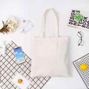 Bolsas de Compra Reutilizables de Lona de Algodón Personalizadas al por Mayor, Blancas Lisas con Logotipo Impreso Personalizado - Product Image 5