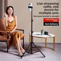 Trépied professionnel léger et étanche de 2 mètres pour diffusion en direct sur téléphone portable, idéal pour les vlogueurs et la vidéo en extérieur