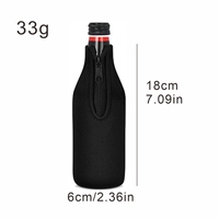 Porte-bouteille isotherme en néoprène personnalisé avec logo, sublimation, pour canettes de 330 ml, pour fêtes en plein air, camping