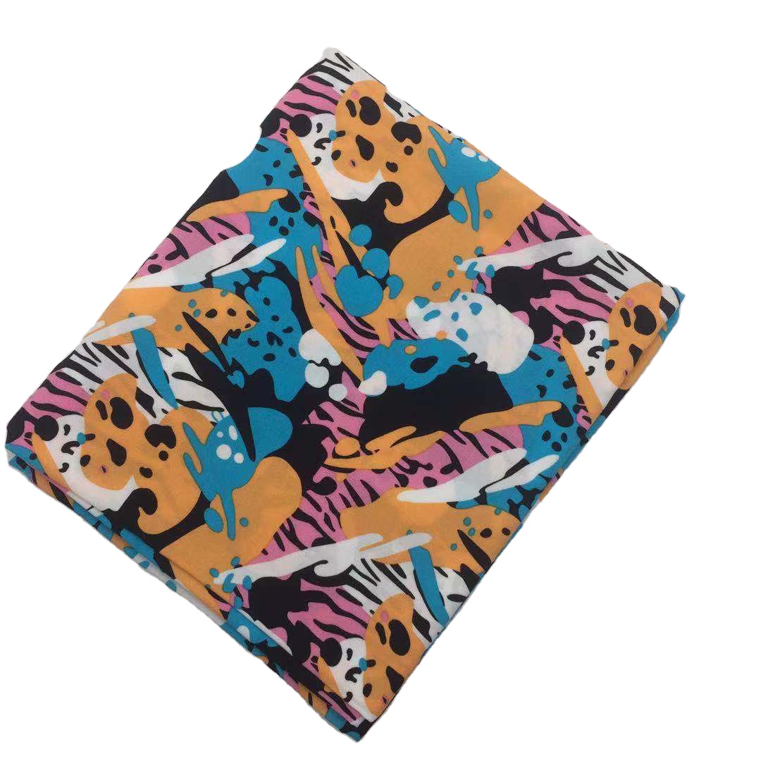 2020 популярная модная 100% искусственная ткань с принтом для платья, мягкий стиль GSM