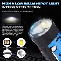 Mini projecteur H4 LED : Ampoule de phare de voiture en verre HD, ampoules antibrouillard 90W, feux de croisement et de route pour moto, auto, SUV