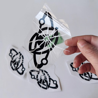 Étiquettes rondes autocollantes personnalisées réutilisables à faible MOQ, étanches, en vinyle transparent, avec impression de logo