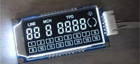Modules d'affichage LCD transparents de haute qualité pour compteur de vitesse automobile BTN, taille personnalisable, LCD positif TN/STN/FSTN/VA/HTN