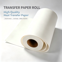 Kertas Roll Sublimasi 63 Inci 100gsm Tahan Suhu Tinggi Cepat Kering 100% Kertas Putih 98% Tingkat Transfer untuk Transfer Panas