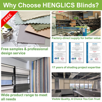Henglics personnalisé filaire 1% ouverture intérieur solaire tissu rouleau nuances Installation intégrée pour le filtrage de la lumière pour Windows