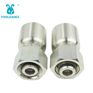 20511-TRW Raccord hydraulique série lourde femelle zingué avec adaptateur de connexion de tube de tuyau de joint torique d'écrou serti - Product Image 1