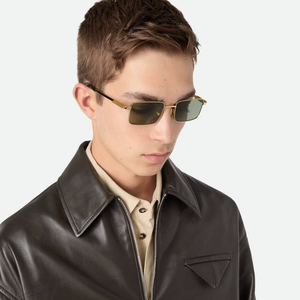 Bottega BV Classic Square Metal Sunglasses Timeless Design Comfortable Fit for Daily Outdoor Use Veneta - Product Image 2