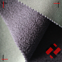 320GSM 4 way stretch poliéster spandex consolidado polar 3 capas Softshell tela