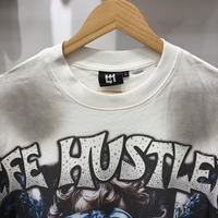 Kaos Pria Desainer Berhias Rhinestone Musim Panas, Merk Ternama, Lengan Pendek, Ukuran Besar, Gaya Hip Hop,  Life Hustlers