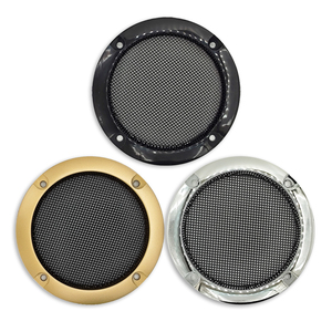 Grille de haut-parleur de voiture de 3 pouces utilisée pour 2 "3" 4 "5" 6.5 "8" 10 "Cercle décoratif en maille métallique en acier laminé à froid - Product Image 1