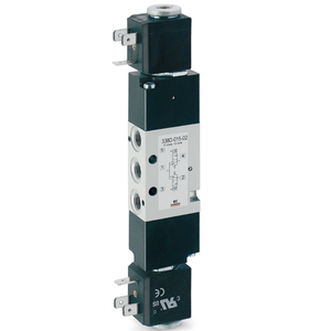 Vanne solénoïde double à deux positions et trois voies CAMOZZI 3380-D15-02, bobine simple, retour par ressort - Product Image 6