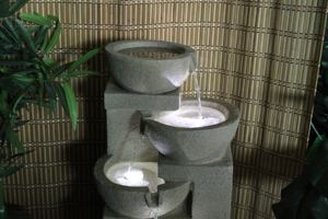 <span class=keywords><strong>Fontaine</strong></span> cascade <span class=keywords><strong>fontaine</strong></span> avec lumière LED, <span class=keywords><strong>fontaine</strong></span> de bureau de méditation zen intérieure comprenant des boules à bulles roulantes naturelles - Product Image 3