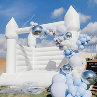 Aangepaste Speeltuin Kids White Bounce House Bruiloft Opblaasbare Springkussen