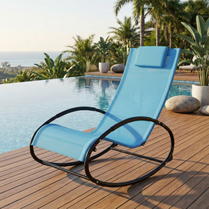 Sillón reclinable para piscina, jardín, patio, playa, chaise, resistente a la intemperie, aleación de aluminio ajustable, tumbona para exteriores - Product Image 3