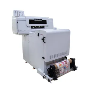 NY-A3DF PET film DTF t-shirt printer dual head 30cm dtf bubuk Guncang 2 xp600 printhead digital t shirt mesin cetak