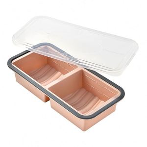 Plastic Square Dried Food Storage Jar Flip Top Lid Microwave Fridge Safe Eco-Friendly Large Capacity Carton Europe Giveaways - Product Image 6