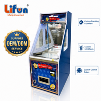 LIFUN Machine d'arcade commerciale à monnayeur, jeu de poussée de pièces avec récompense à trous, personnalisable pour les centres de divertissement familial (FEC) et les salles de jeux