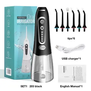 Tooth Cleaner Electric Cordless Water Flosser Portable Ultrasonic Dental Water Oral Irrigator For Teeth Cleaning