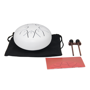 Tambour à langue en acier bleu de 6 pouces - Instrument de percussion Handpan - Tambour en acier portable fait à la main pour adultes/enfants - Product Image 2