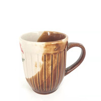 Tasse à café en céramique Zebra pour l'Afrique, vaisselle en grès, vente en gros, pas cher, Dubaï, vaisselle émaillée brune
