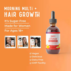 Multivitamínico Líquido Matutino OEM + Crecimiento Capilar Sabor Durazno y Mango Metil B12 y Folato Multivitamínico Reductor de Arrugas - Product Image 4