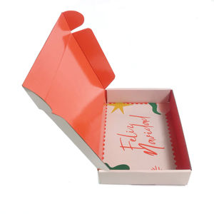 Boîtes postales en papier noir recyclables personnalisées en gros, revêtement UV, pliage de logo pour artisanat de cadeaux et affichage postal - Product Image 2