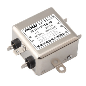 ตัวกรอง EMI อันโจว HT170-10-L8-B3 10A 250VAC โมดูลกรองสัญญาณไฟฟ้า โหมดทั่วไป - Product Image 1