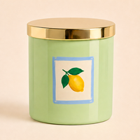 Boîtes d'emballage personnalisées pour bougies en verre avec logo, bougies parfumées à la cire de soja pour un cadeau de la Saint-Valentin