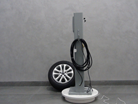 Vertical Commercial Tire Inflator Corded Electric Car & Bicycle Tire Air Pump Metal LCD Display Dual Cylinder