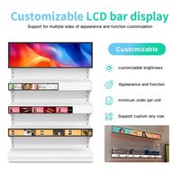 Écran LCD transparent d'intérieur Android 25,1 pouces, écran tactile numérique pour étagère, écran LCD ultra fin pour publicité, écran LCD extensible