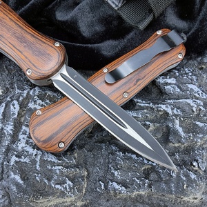 BM A016 Men's Outdoor Survival Knife 3.74-Inch D2 Steel DIY Wooden Handle EDC <b>Tool</b> for <b>Camping</b> Hunting Wilderness Broken - Product Image 3