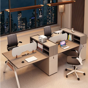 Meubles <span class=keywords><strong>de</strong></span> bureau modernes, cloisons modulaires, <span class=keywords><strong>salle</strong></span> <span class=keywords><strong>de</strong></span> réunion, table <span class=keywords><strong>de</strong></span> conférence en acier inoxydable - Product Image 6