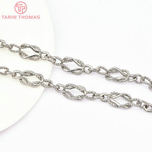 Catene all'ingrosso in tungsteno placcato oro 24K per collane e bracciali, catene sfuse di alta qualità per la creazione di gioielli fai da te - Product Image 6