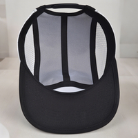 Gorra SnapBack personalizada de 5 paneles con agujero cortado con láser no estructurado para papá, gorra ligera para acampar, deportes, correr, campamento