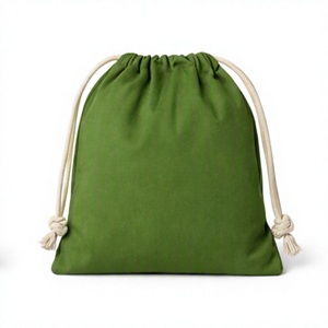 Bolsa de Lona de Algodón Personalizada COTTON FIELD con Asas de Cuerda y Cordón, Ecológica, Reutilizable, Tamaño Mediano, para Guardar Ropa y Zapatos - Product Image 2