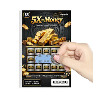 Boletos de Lotería Rasca y Gana Personalizados con Impresión CMYK, Diseño de Seguridad Opaco, Patrones Personalizados - Product Image 5